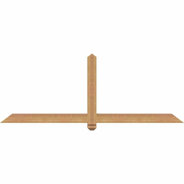 Ekena Millwork Eugene Smooth Timber Gable Bracket, Western Red Cedar, 72"W x 27"H x 3 1/2"D x 3 1/2"F, 9/12 Pitch GBW072X27X0404EUG00SWR - main